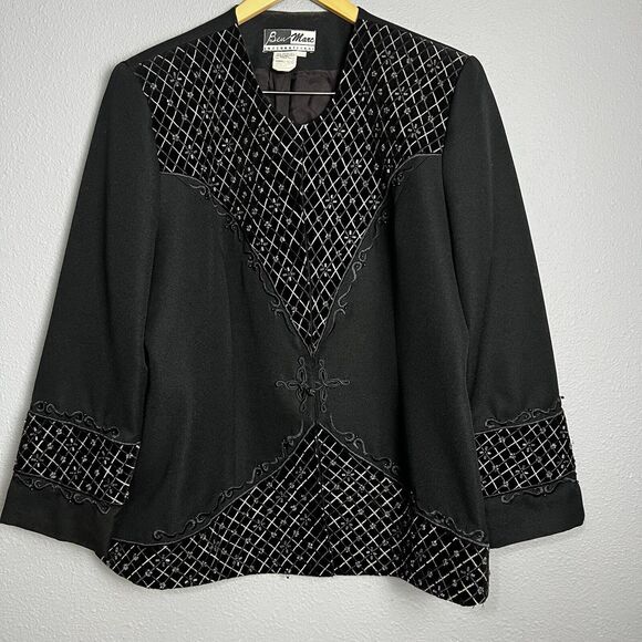 Ben Marc International Blazer Jacket Womens 20 Church Retro Glamcore Whinsigoth - Picture 1 of 11